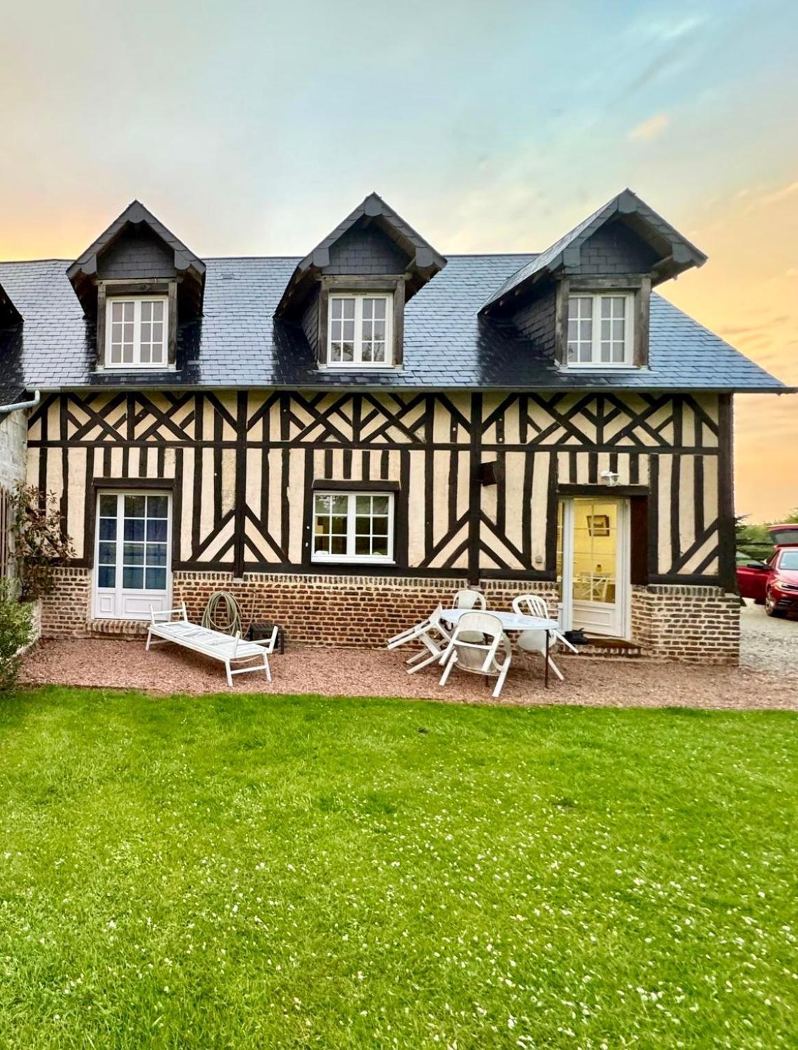 Apartament La Longere Du Haras Manerbe Zewnętrze zdjęcie